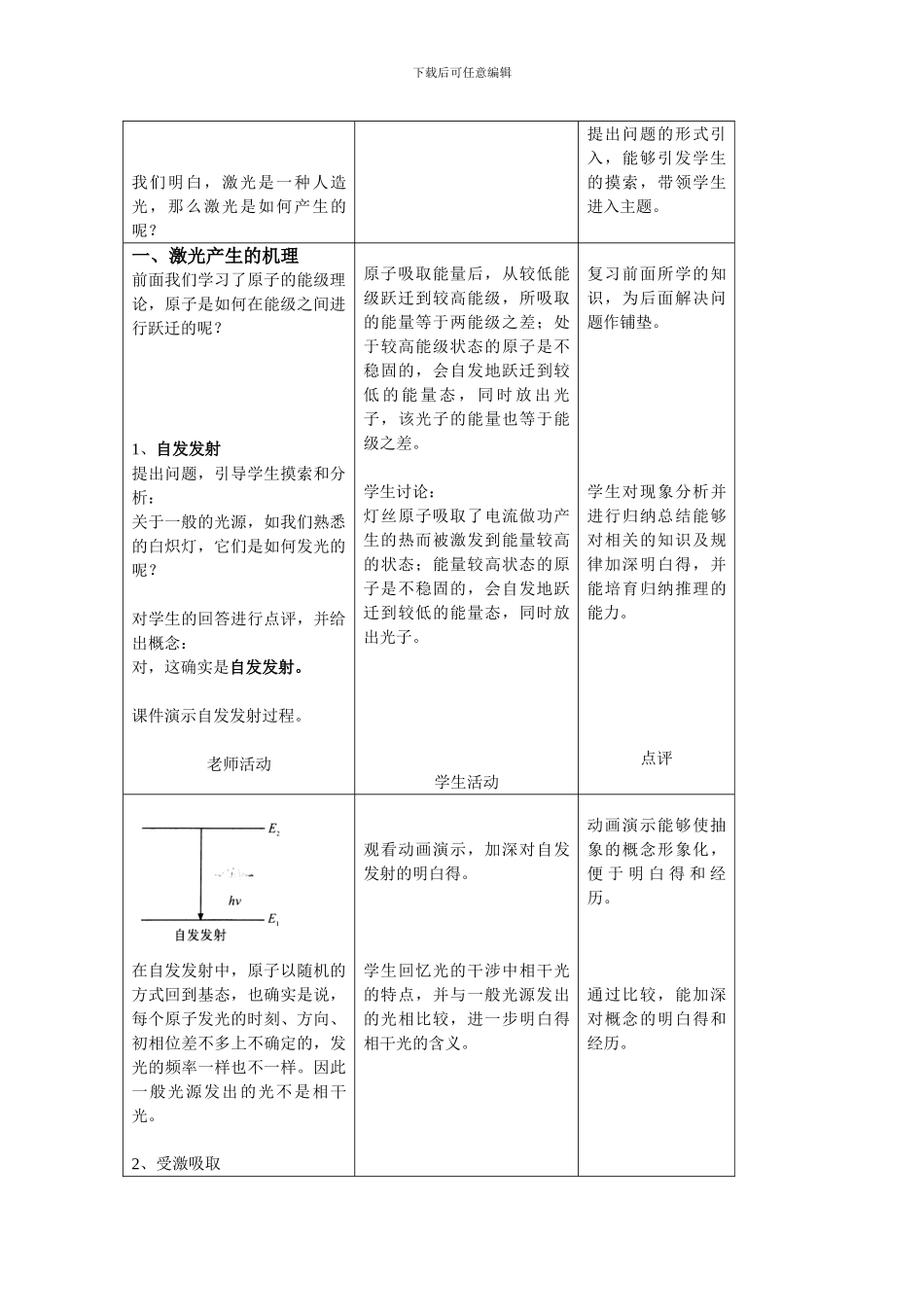 2024人教版选修《激光》word教案_第2页