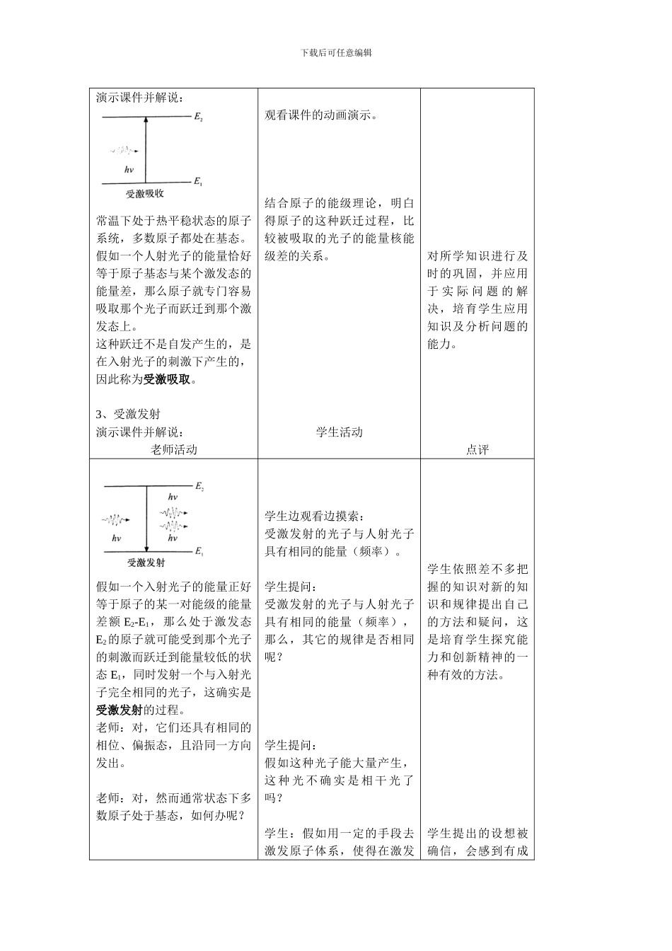 2024人教版选修《激光》word教案_第3页