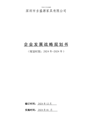 2024公司发展战略规划书