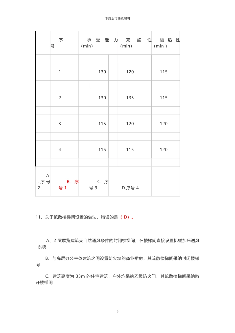 2024年一级消防工程师技术实务真题及答案_第3页
