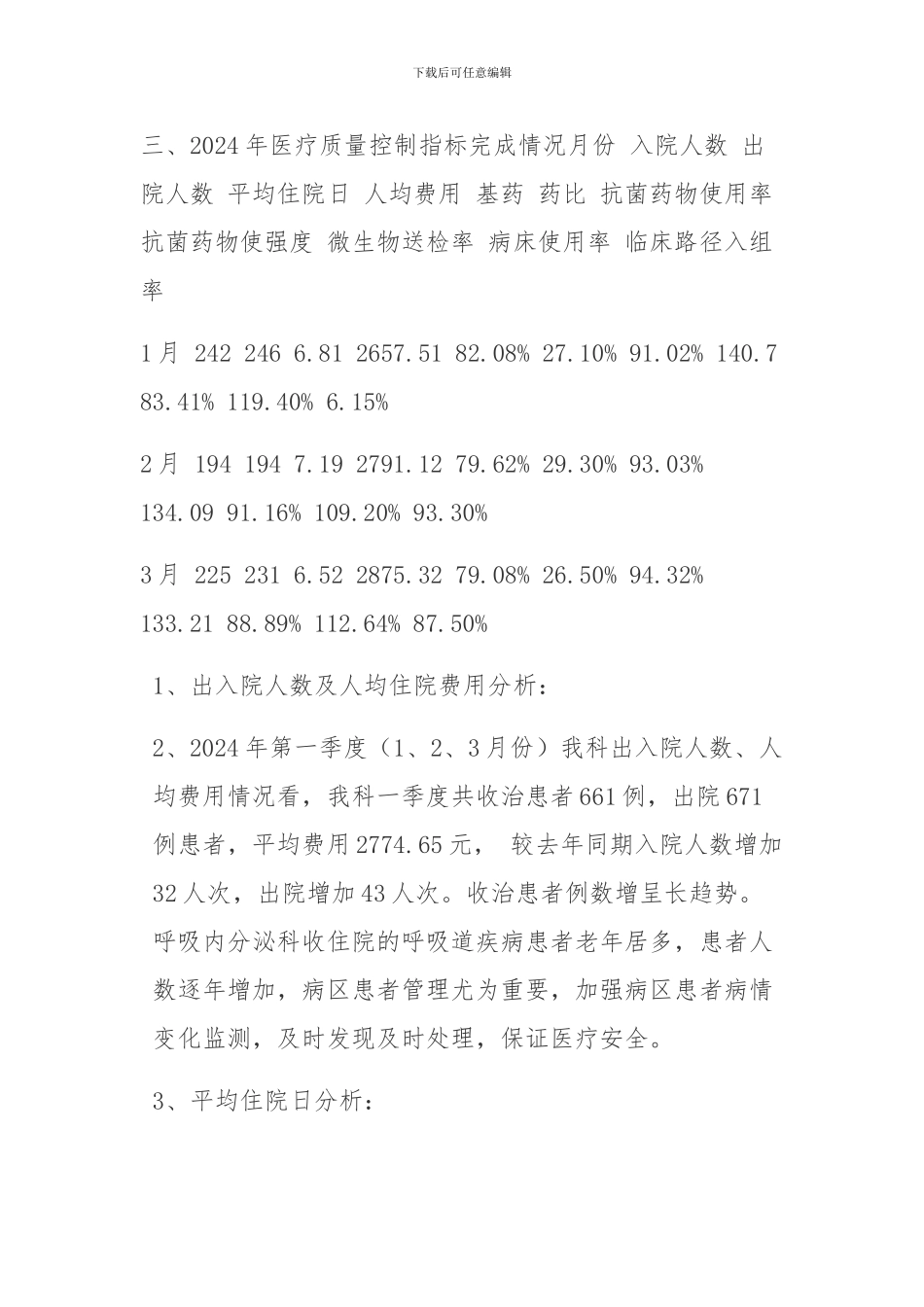 2024年三季度医疗质量考核分析记录_第2页