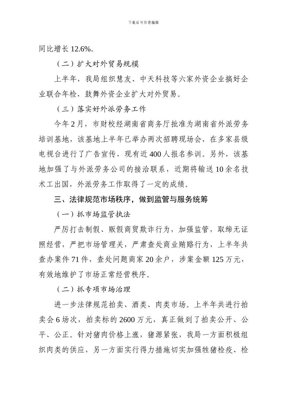 2024年上半年工作总结---湖南省商务厅_第3页