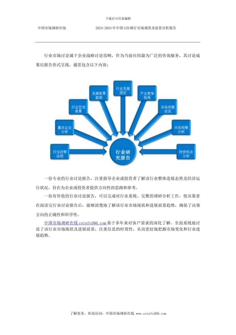 2024年中国LED路灯市场调查及前景分析报告目录_第2页