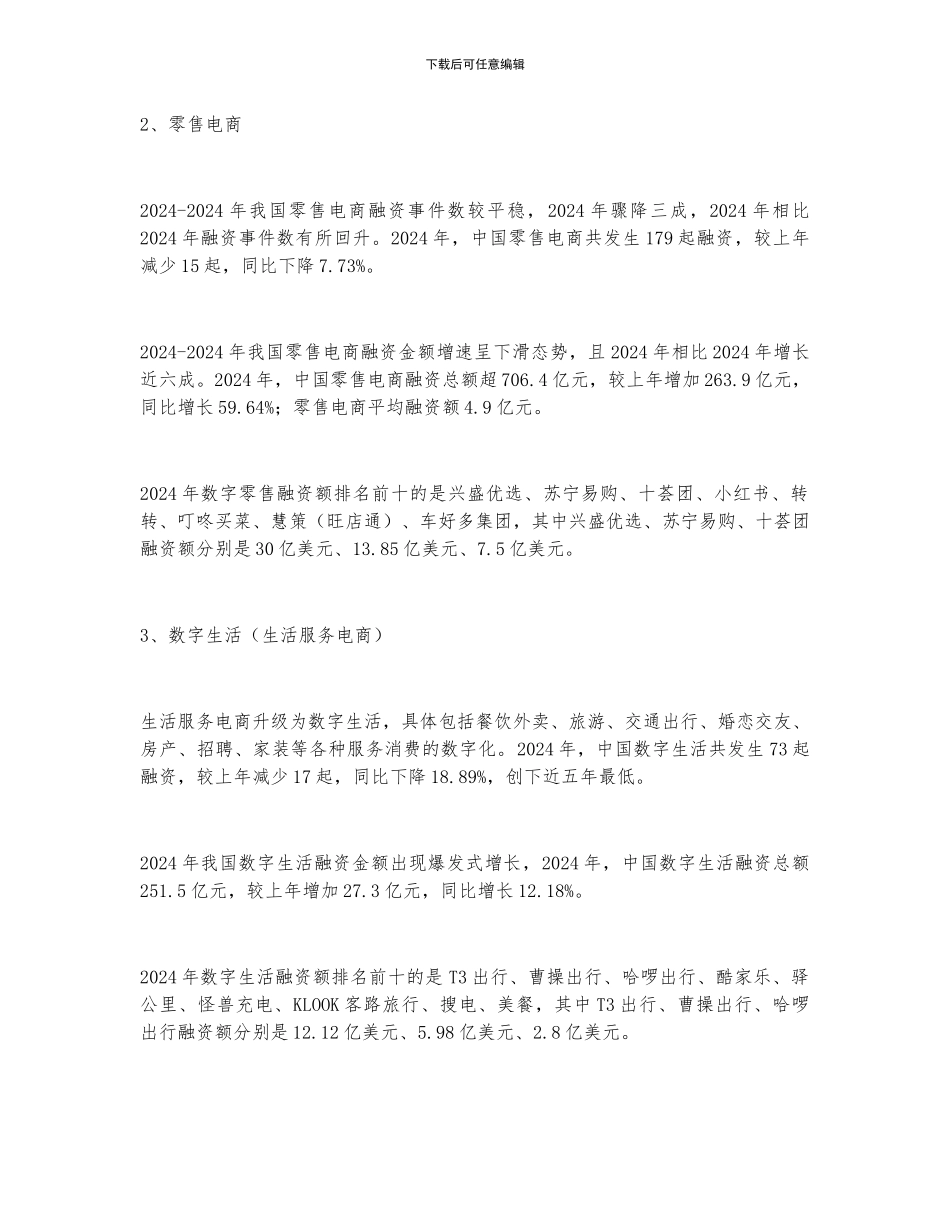 2024年中国电子商务行业投融资现状及未来发展趋势分析_第3页