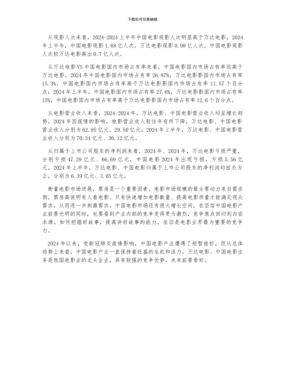 2024年中国电影行业发展规模及电影企业对比分析_第3页
