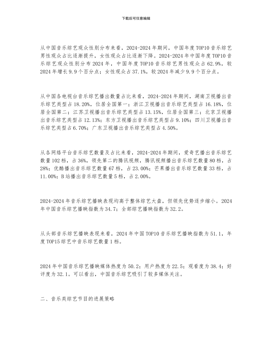2024年中国音乐综艺行业播放现状及行业发展策略分析_第2页