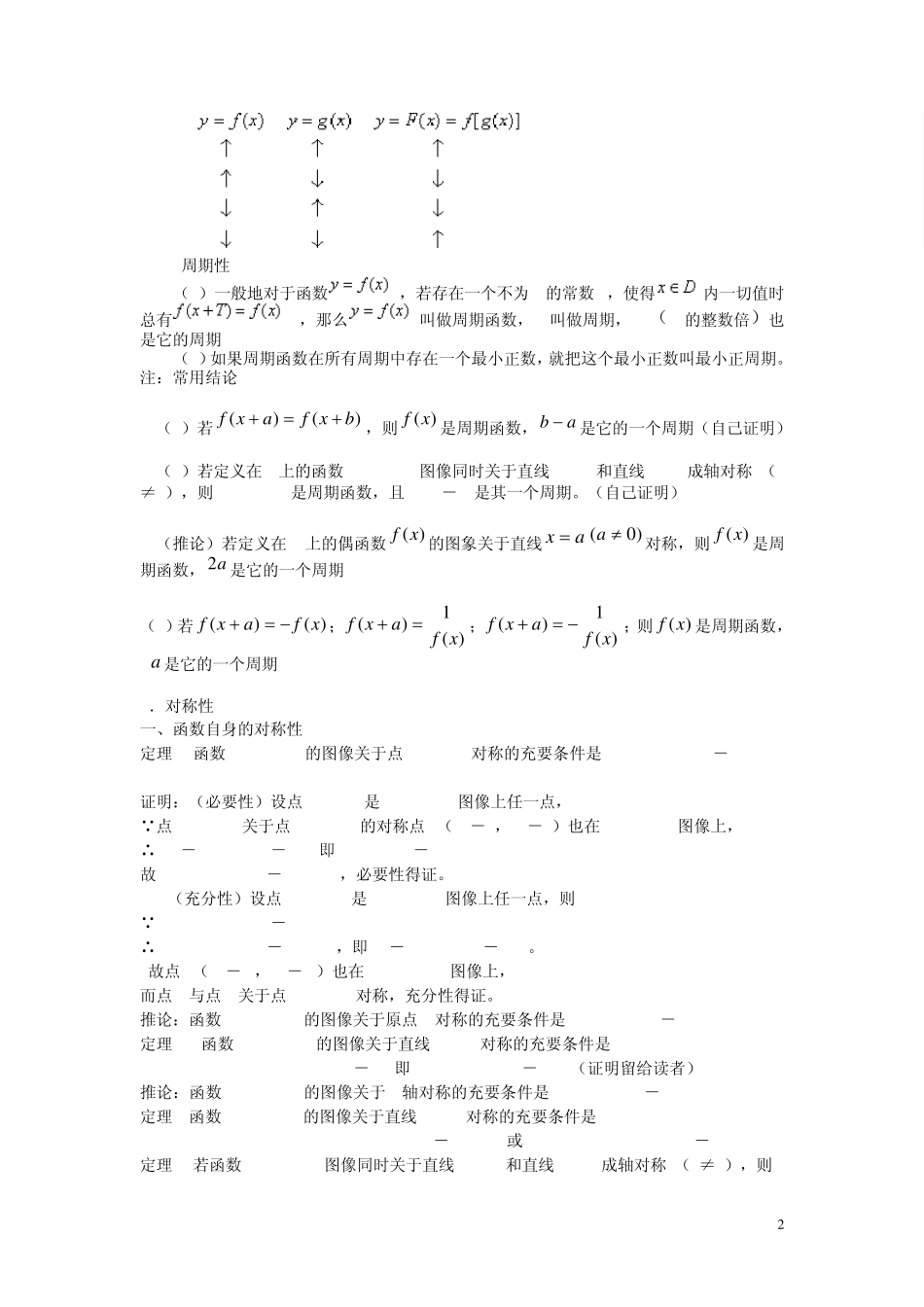 函数的基本性质(奇偶性、单调性、周期性、对称性)_第2页