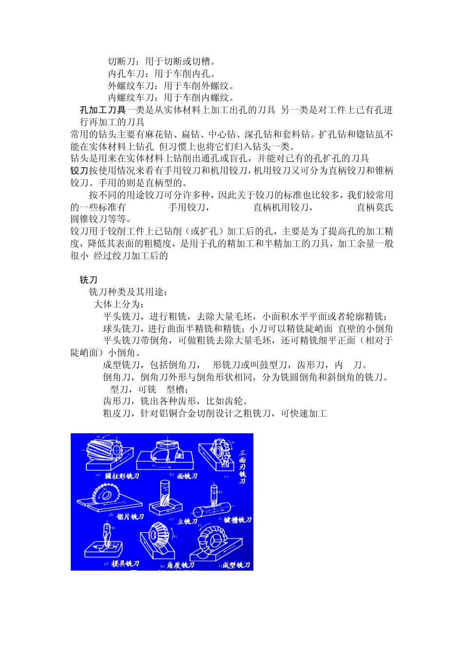 刀具的种类,简介和应用_第3页