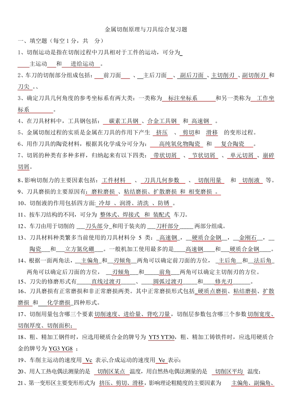 刀具试题综合_第1页