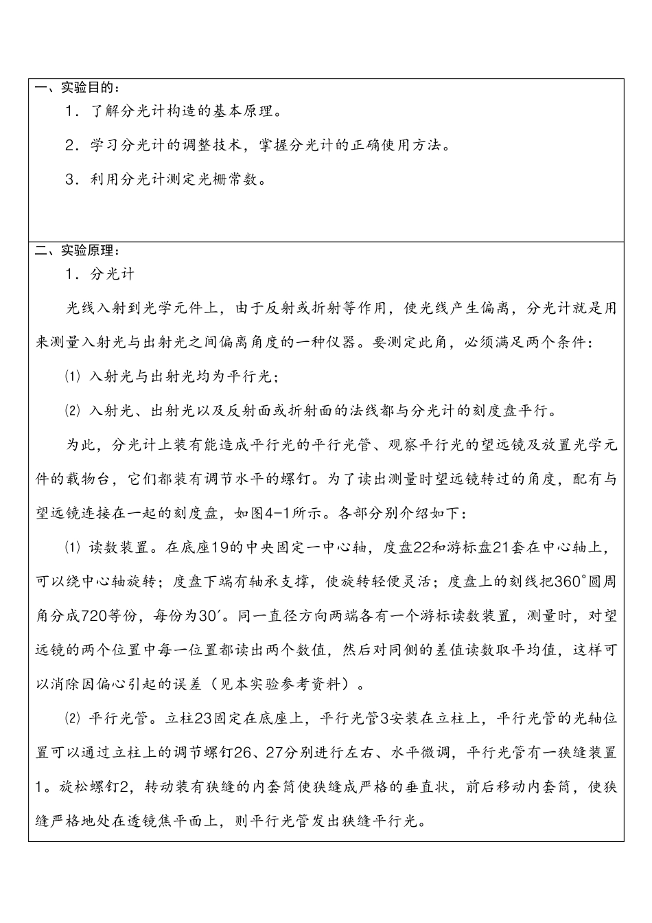 分光计实验报告_第2页