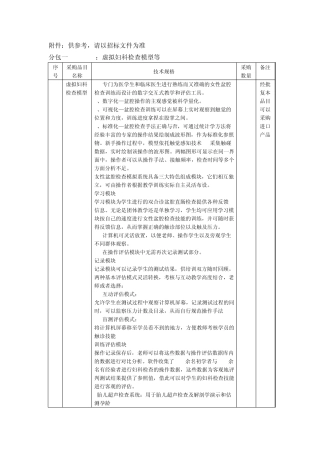 分包一wjf0101：虚拟妇科检查模型等