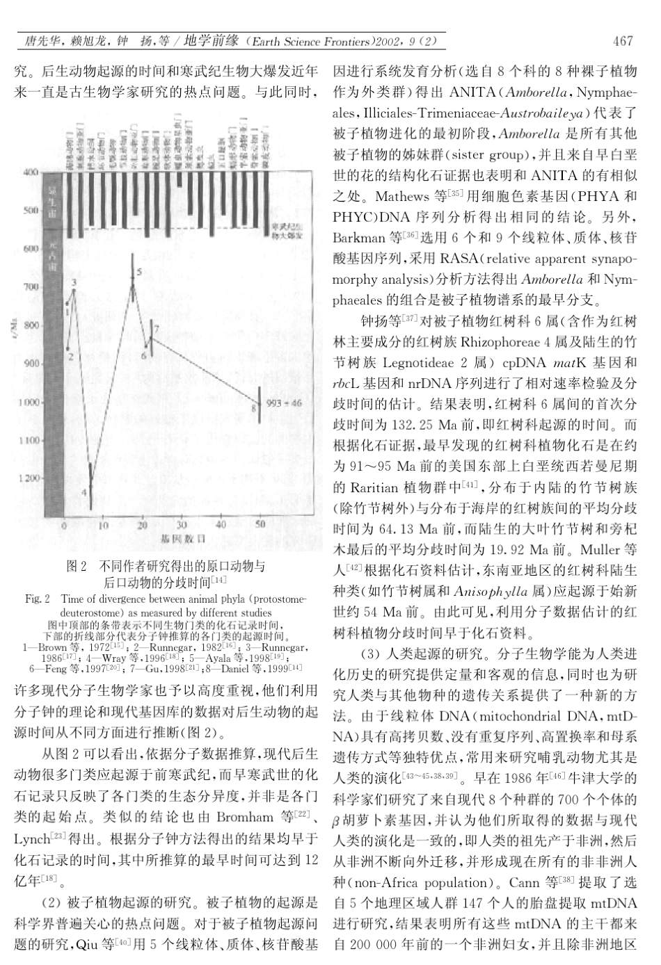 分子钟假说与化石记录_第3页