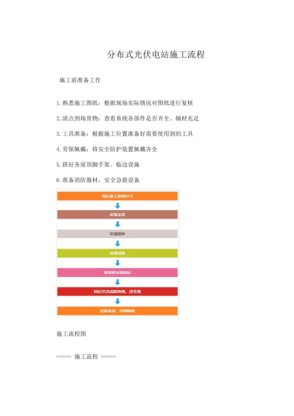 分布式光伏电站施工流程_第1页