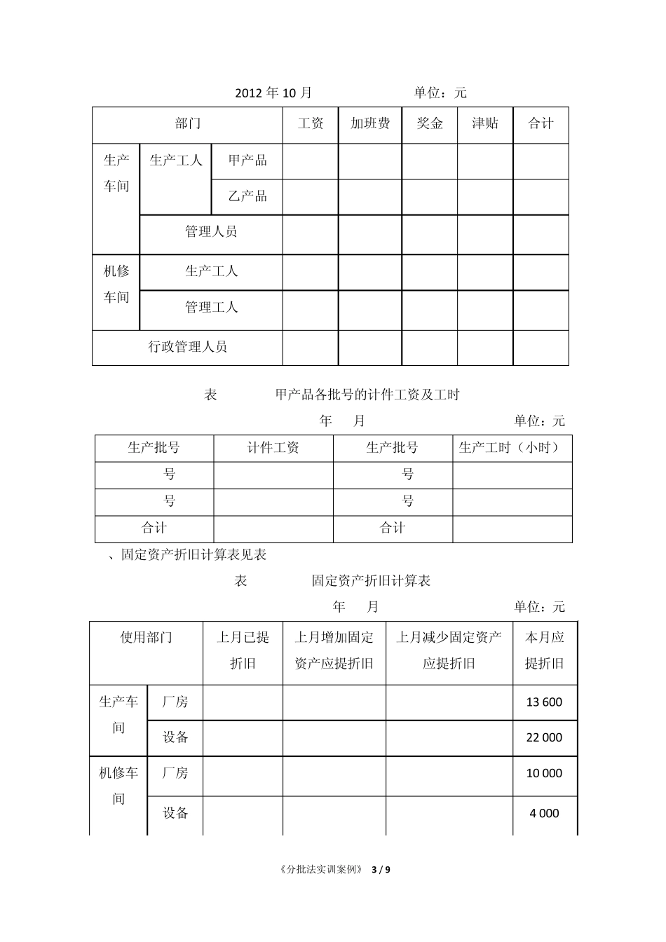 分批法实训案例_第3页