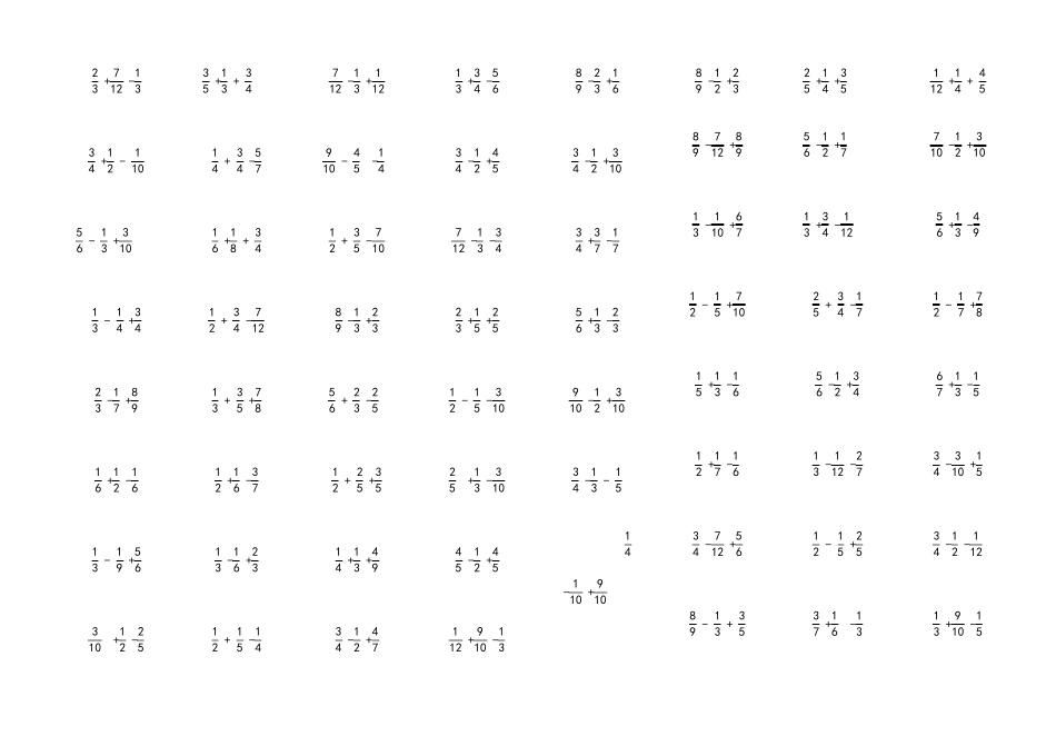 分数加减法练习题600道_第3页