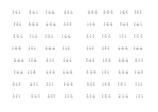 分数加减法练习题600道