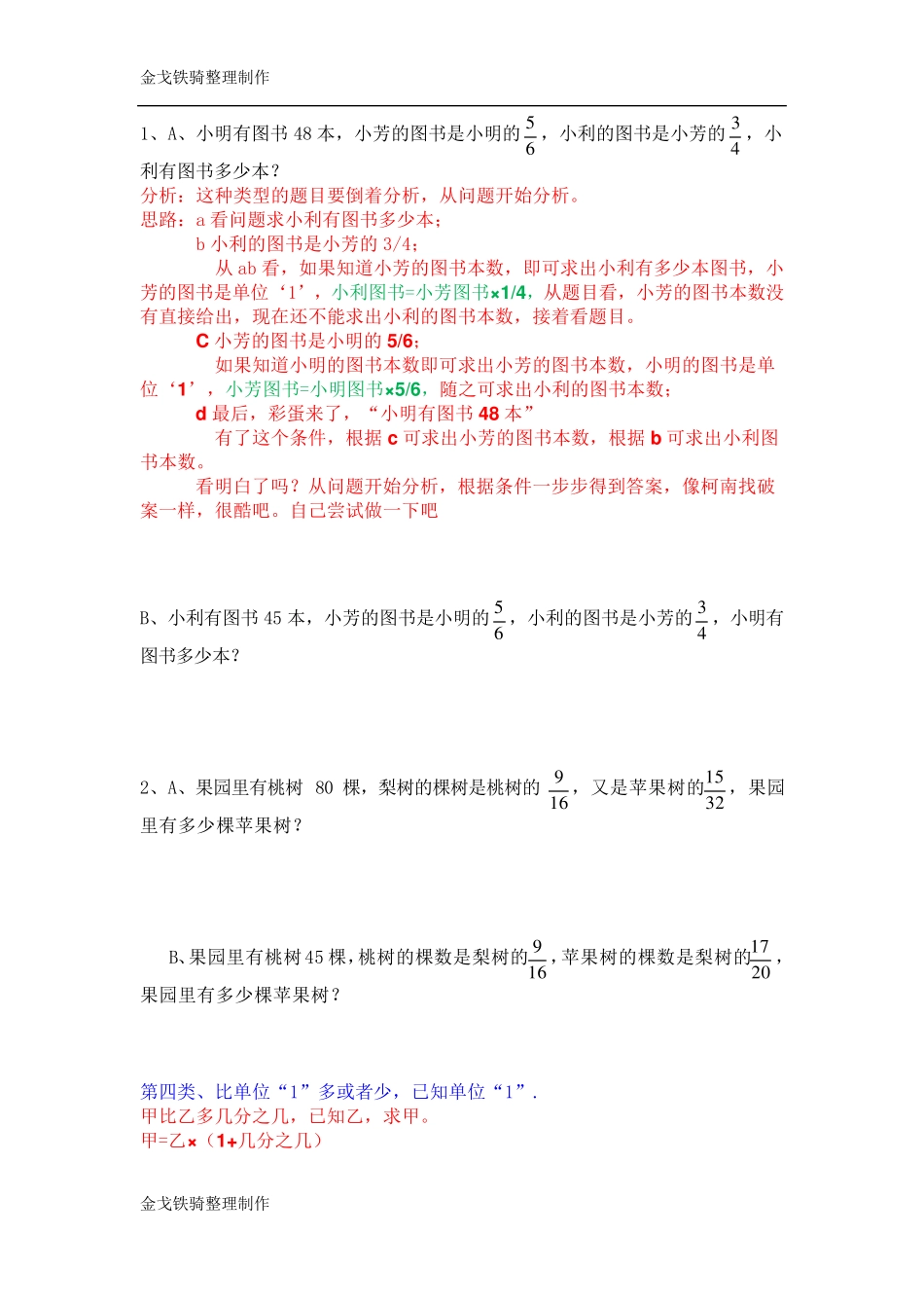 分数应用题类型总结_第2页