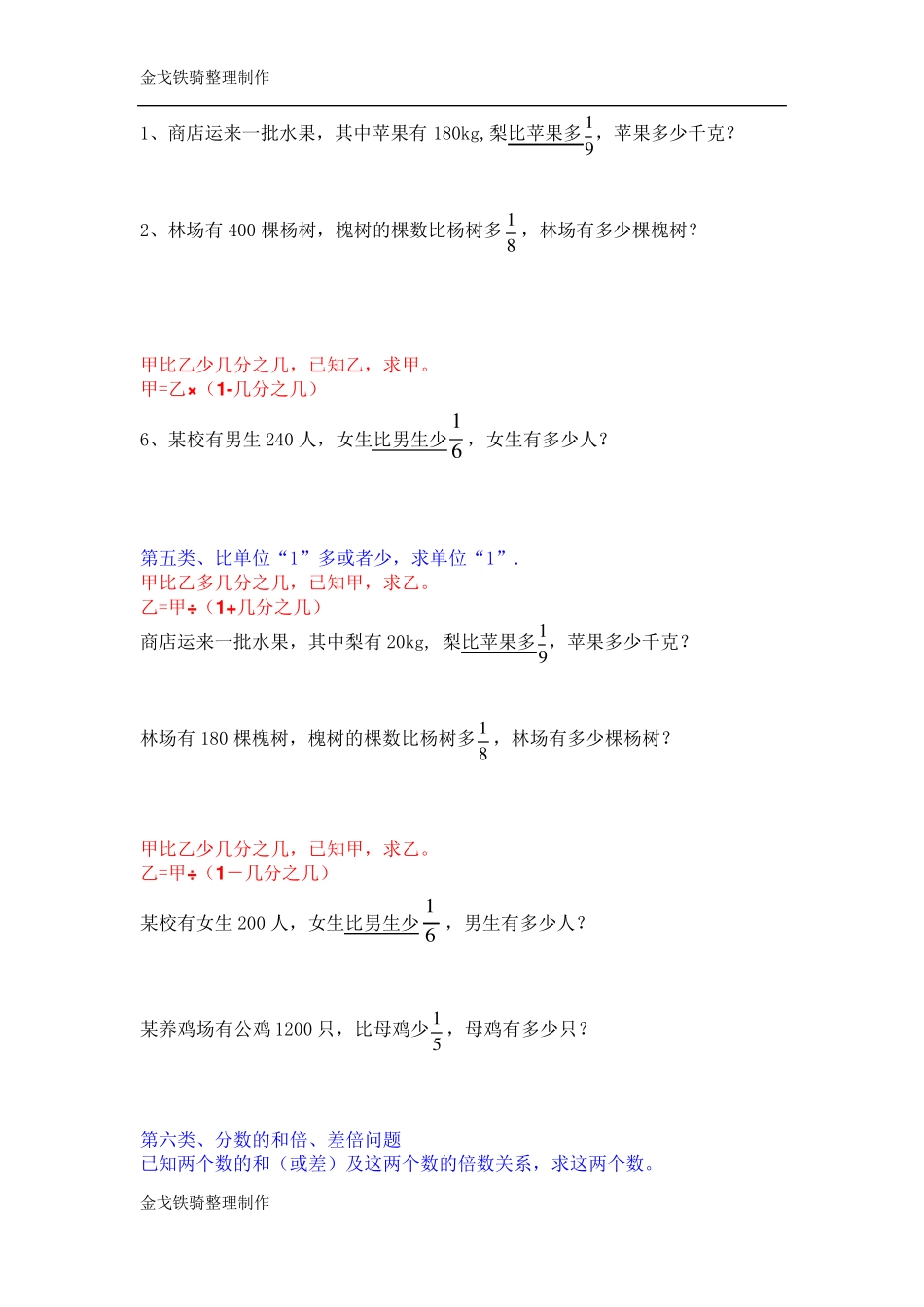 分数应用题类型总结_第3页
