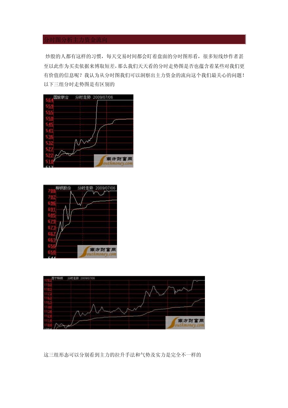 分时图分析主力资金流向_第1页