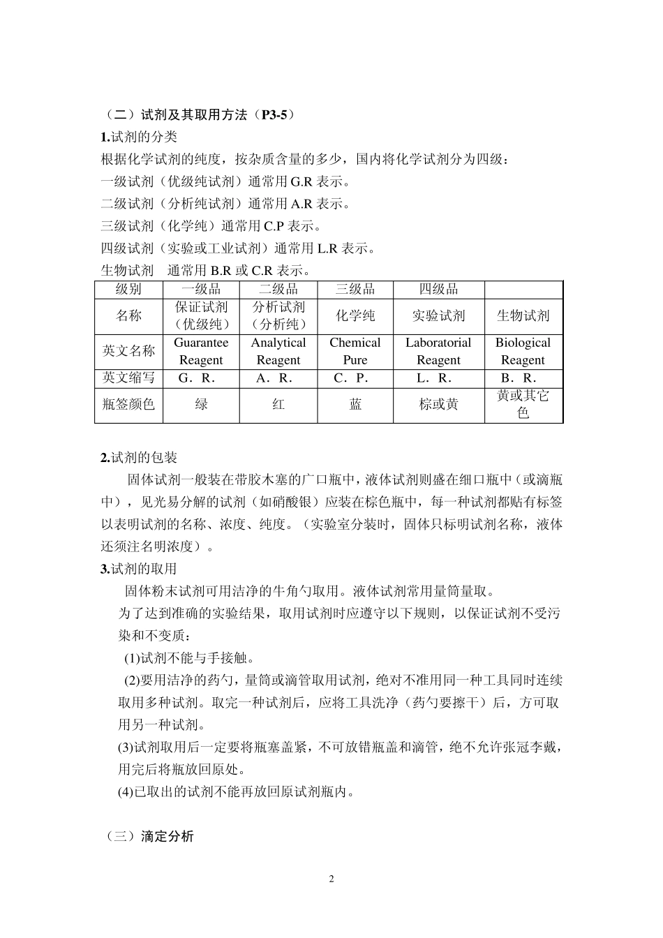 分析化学实验复习资料_第2页