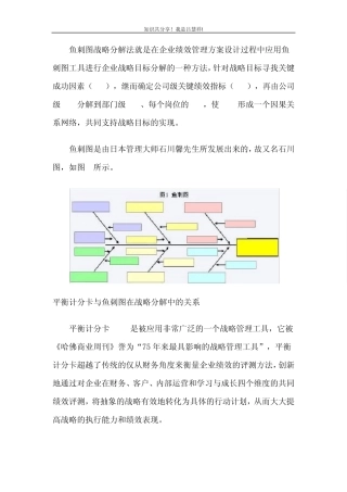 分析工具LV89鱼刺图战略分解法