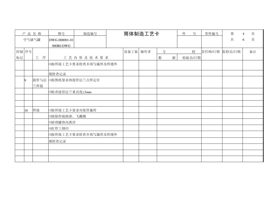 分气缸制造工艺卡_第3页