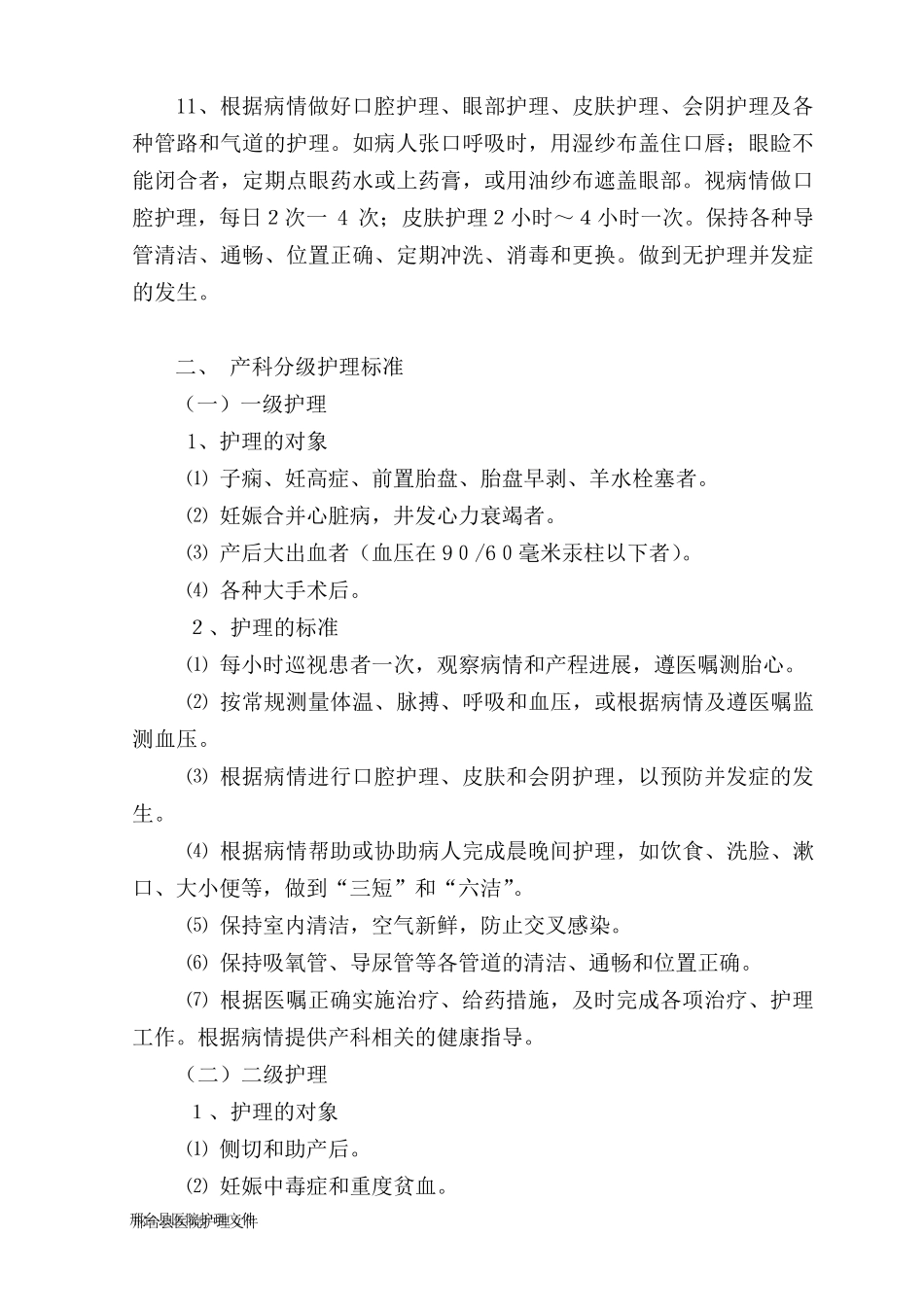 分级护理标准_第2页
