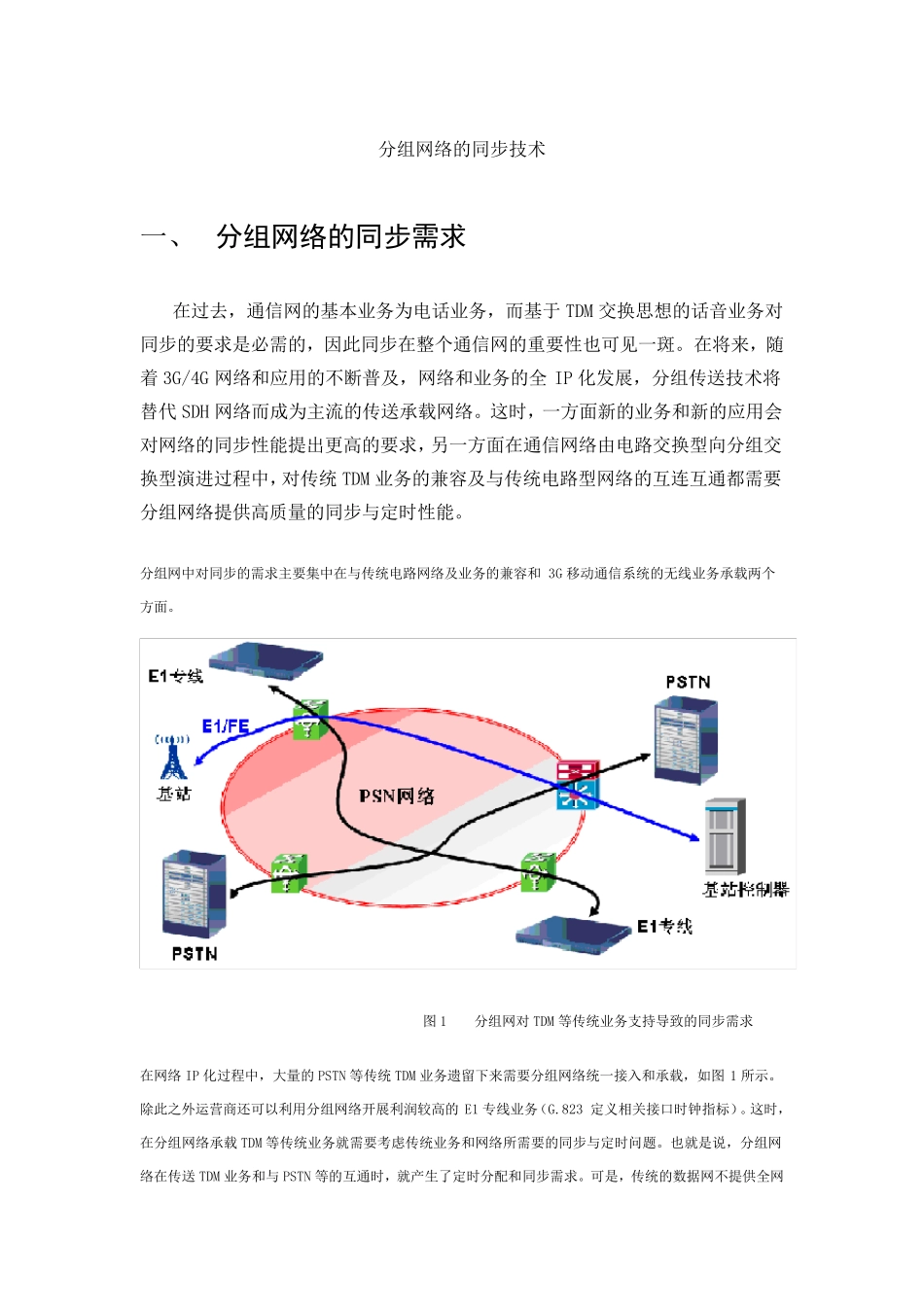 分组网络的同步技术_第1页