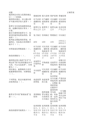 刑法单选题(100)