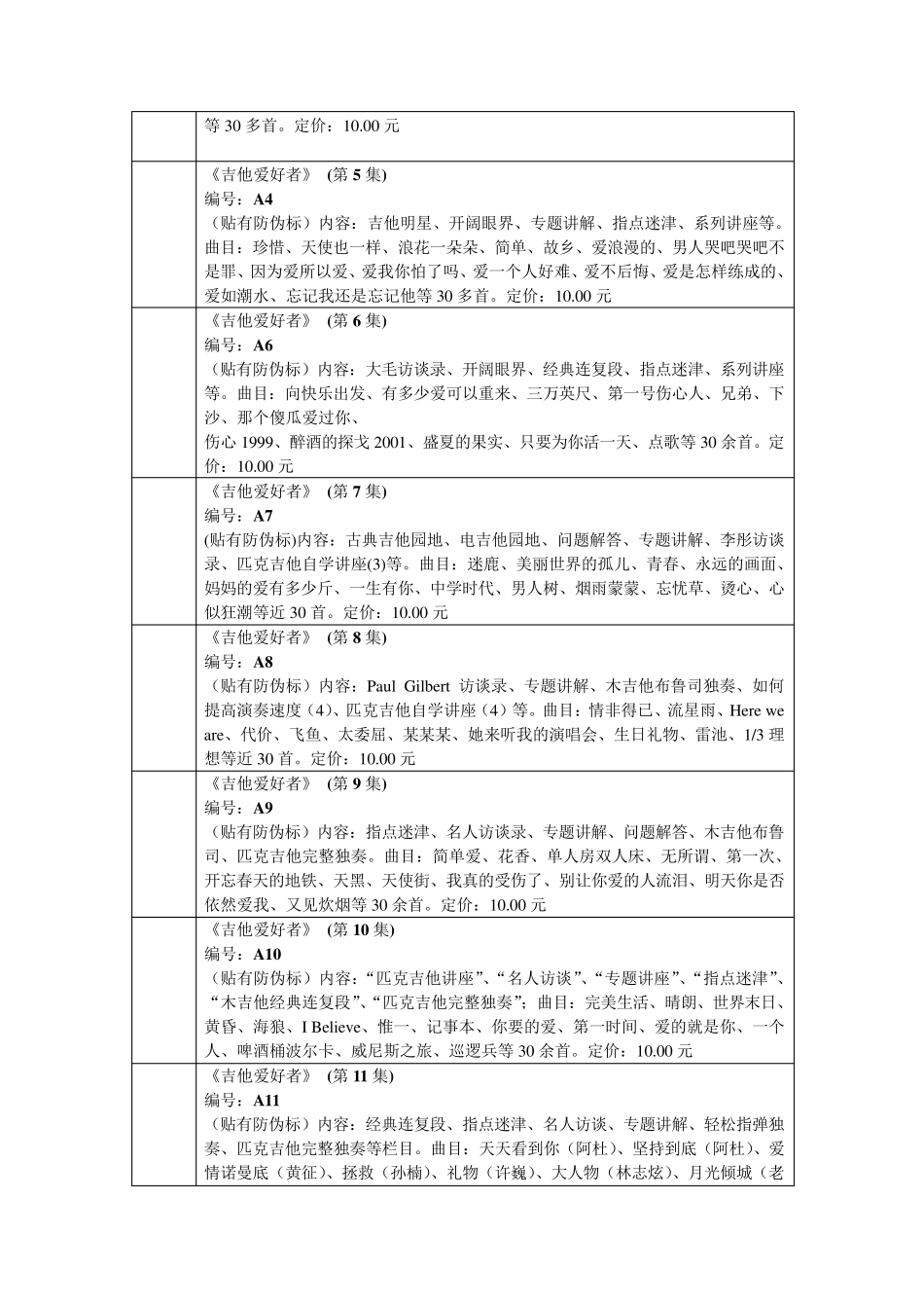 刘传老师编写的民谣吉他教材：_第2页