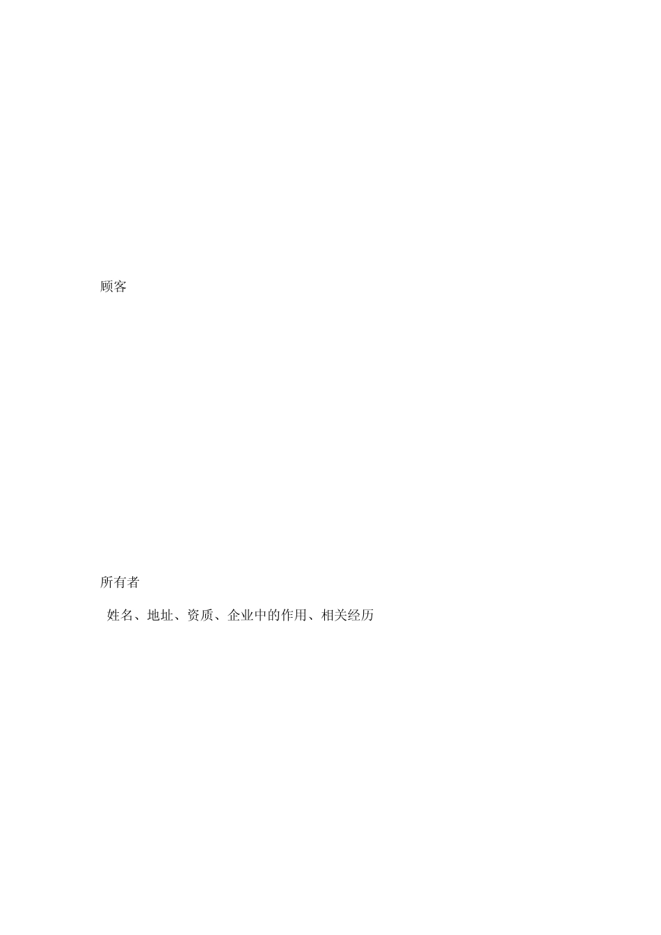 创业企划书模板_第2页