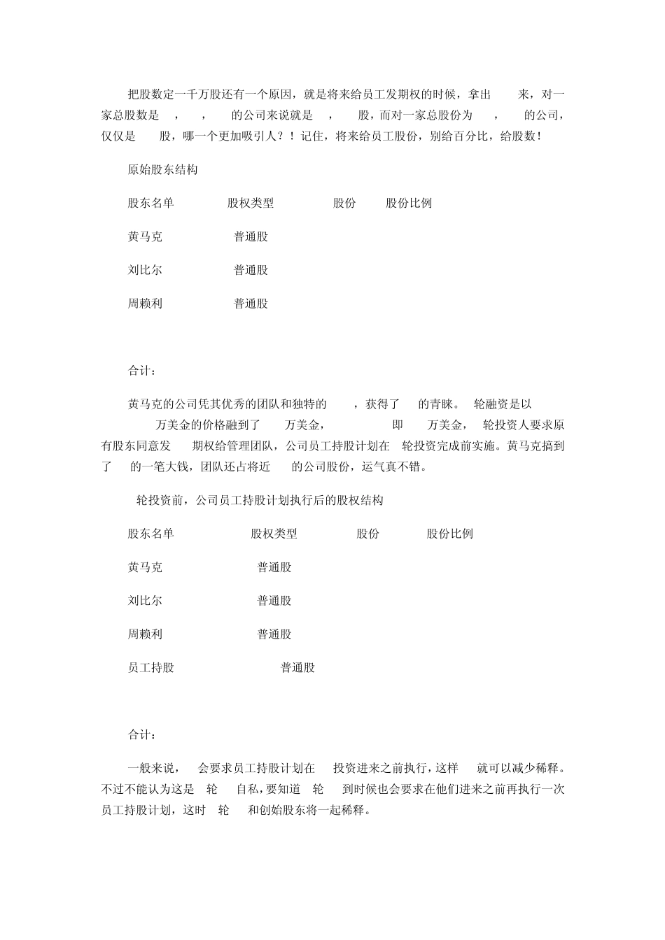 创业公司如何分配股票和期权_第2页