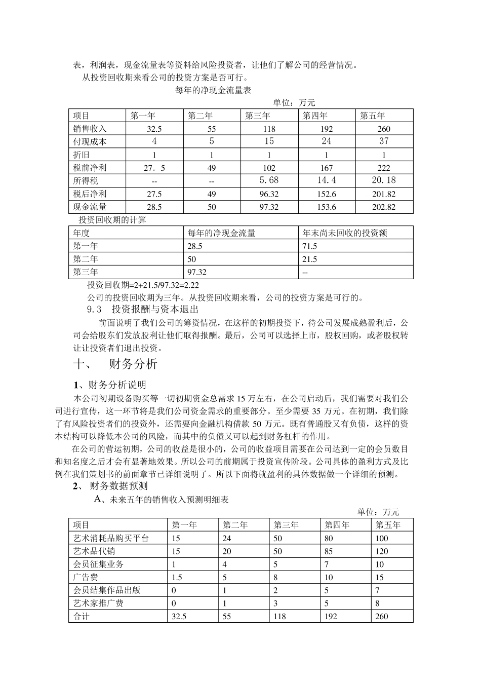 创业大赛财务分析部分副本_第2页