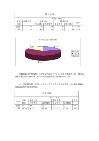 创业计划书财务模块