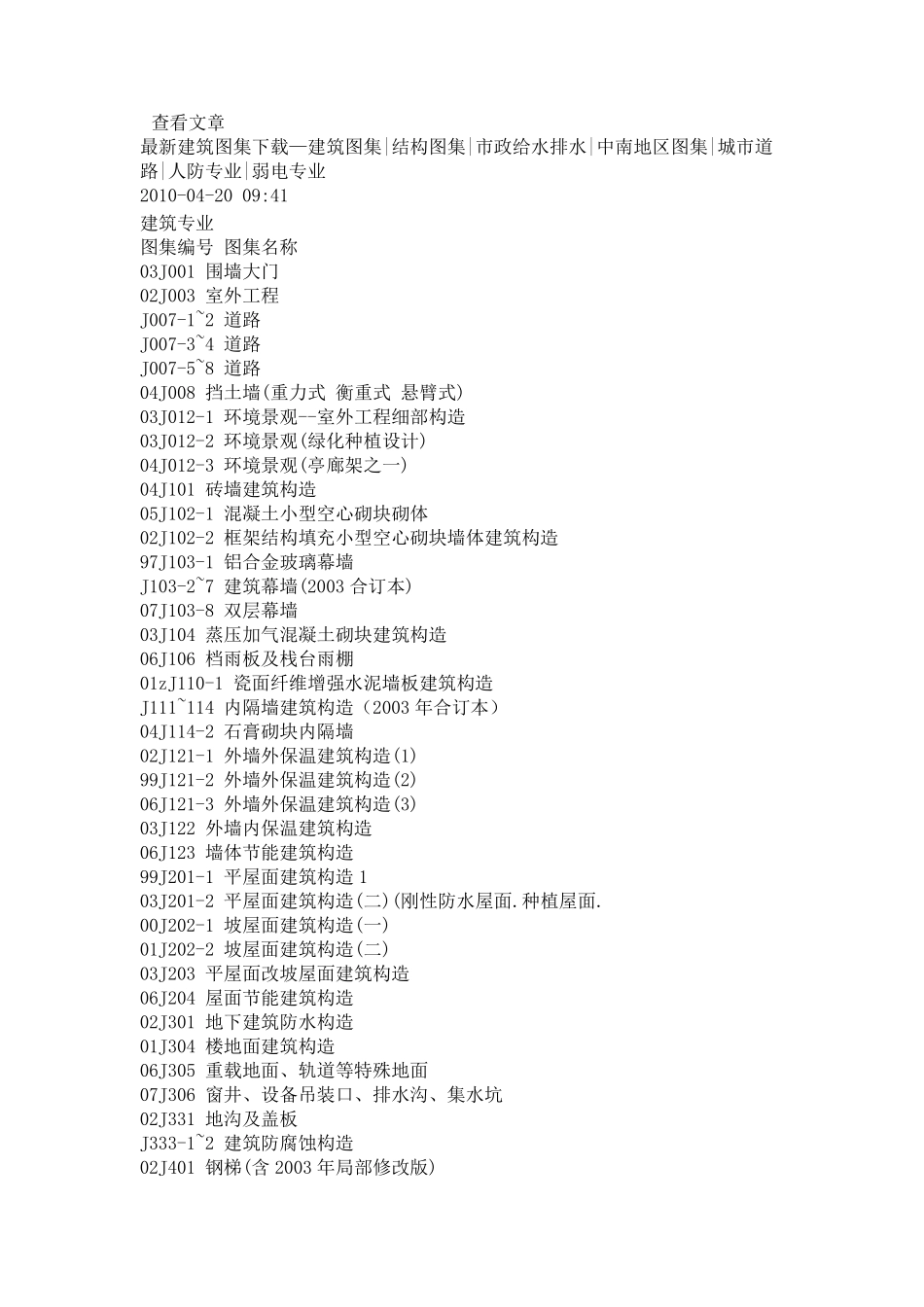 国标图集汇总_第1页