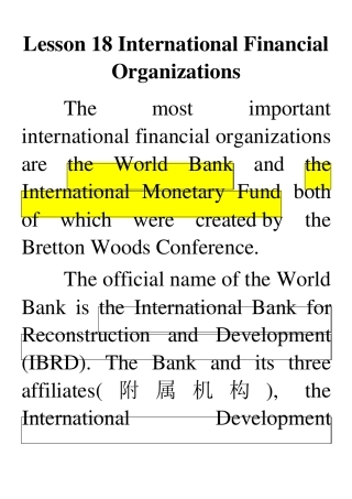 国际商务英语课文电子版lesson(18)