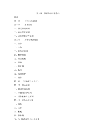 国际知识产权条约