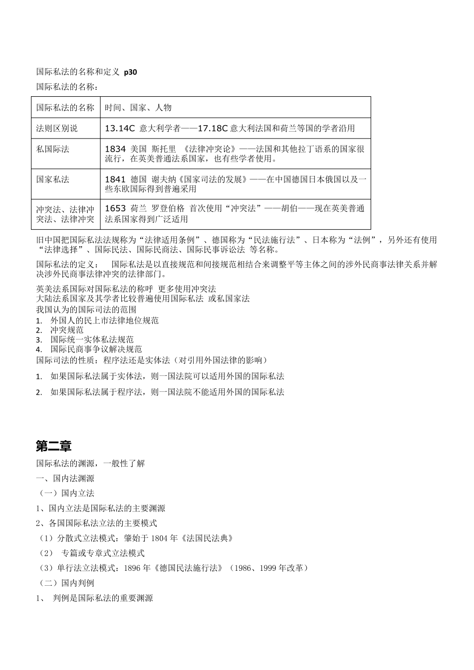 国际私法重点详细版_第2页