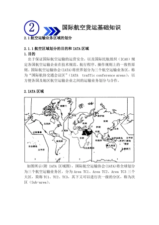 国际航空货运基础知识