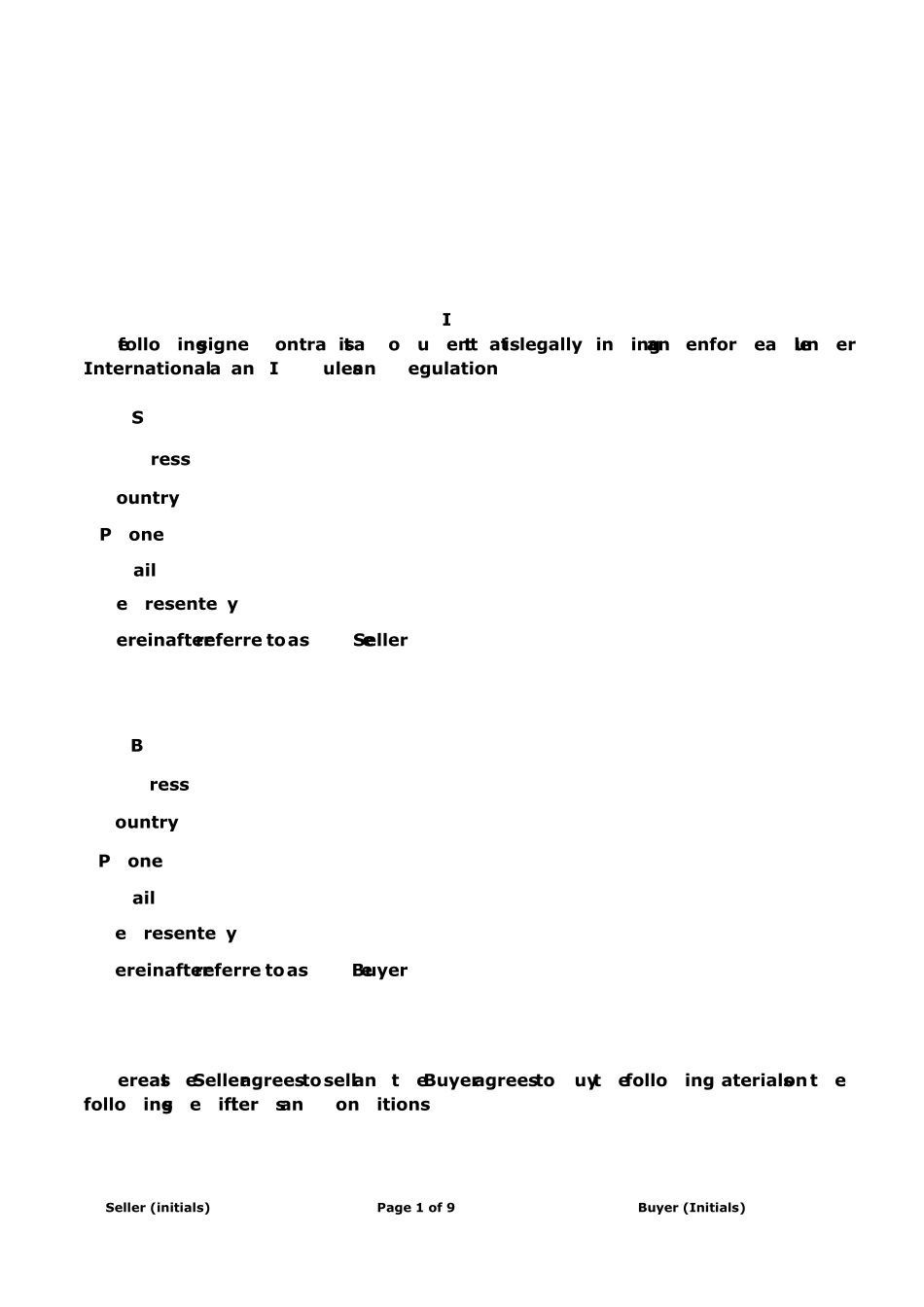 国际采购合同范本(中英文)_第1页