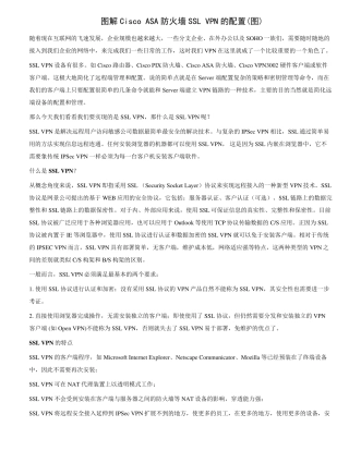图解CiscoASA防火墙SSLVPN的配置