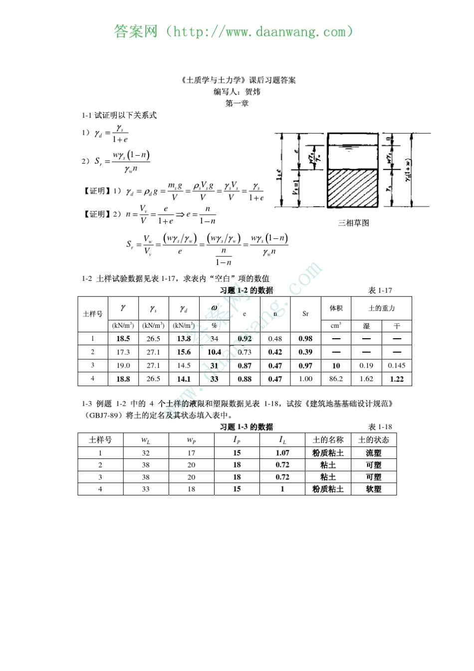 土质学与土力学第四版袁聚云课后答案[137章].khda_第2页