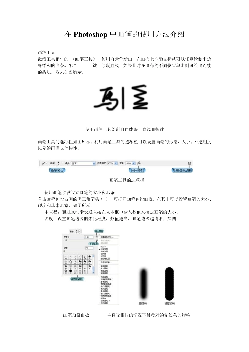 在Photoshop中画笔的使用方法介绍_第1页