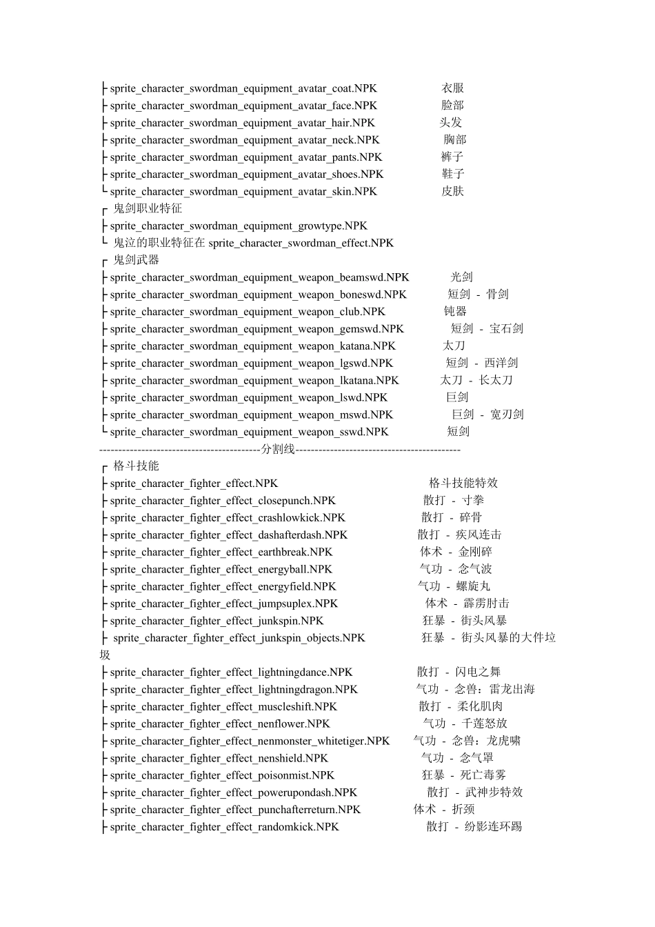 地下城与勇士DNF代码翻译大全_第3页