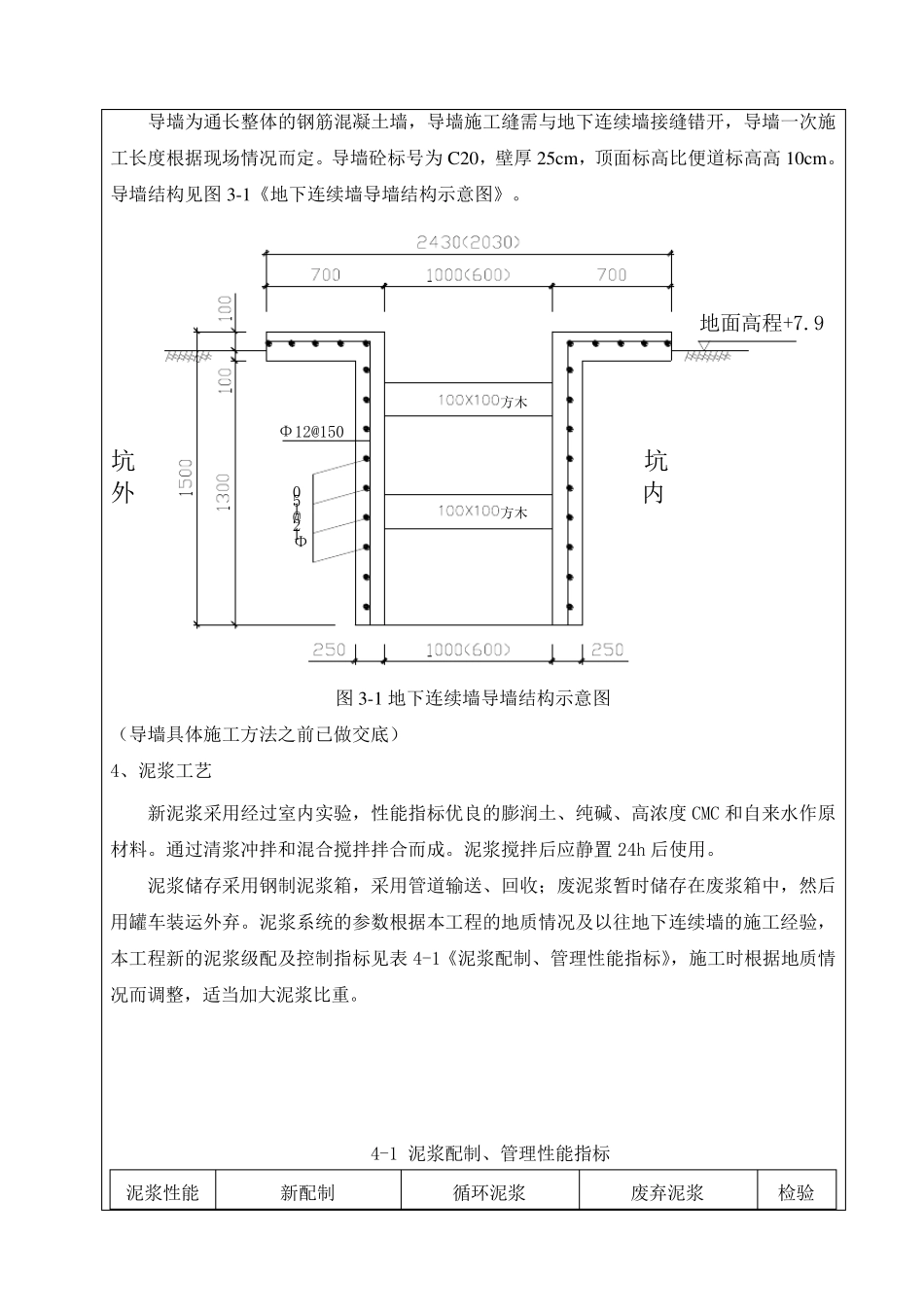 地下连续墙技术交底_第3页