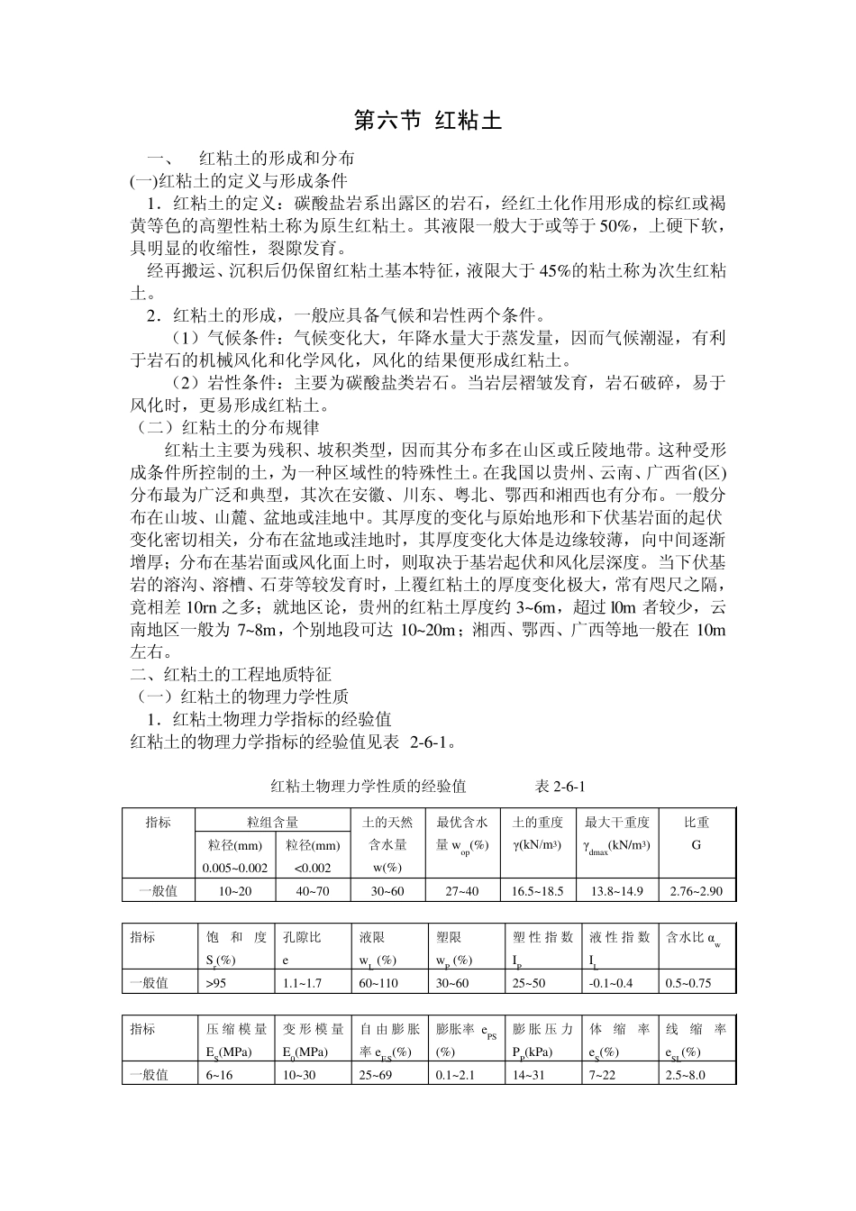 地基基础处理技术第二章6红粘土_第1页