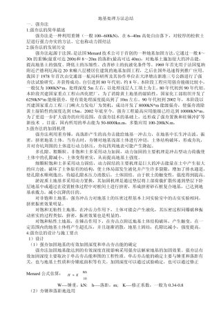 地基处理方法总结