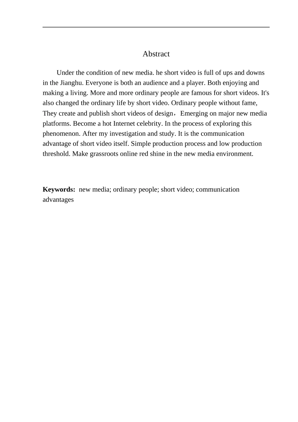 电影艺术专业 由草根网红兴起看新媒体环境下短视频的传播优势_第3页