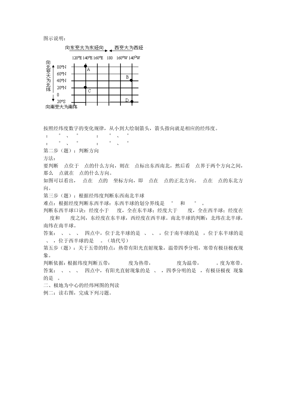 地理有关经纬网概念的题目答题技巧_第2页