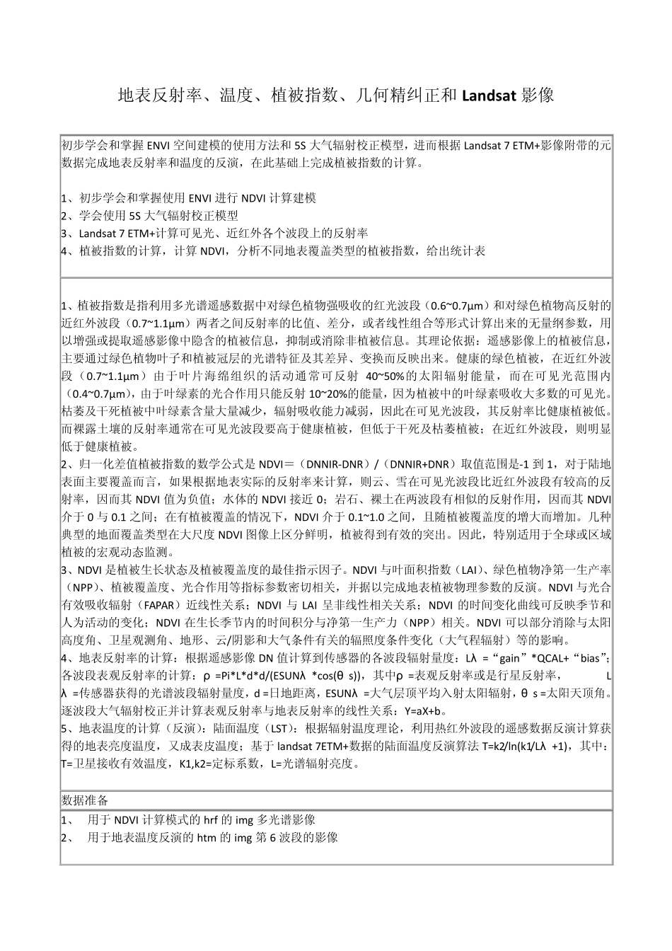 地表反射率、温度、植被指数_第1页